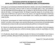 Sociedade Carij�s - Assembleia Extraordin�ria [pub. 01]