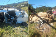 Ultrapassagem, capotamento e colis�o contra poste: grave acidente mata motorista em Navegantes