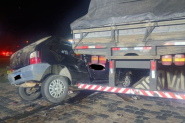 Beb� de oito meses sai ileso de acidente com mortes na BR-470, no Alto Vale